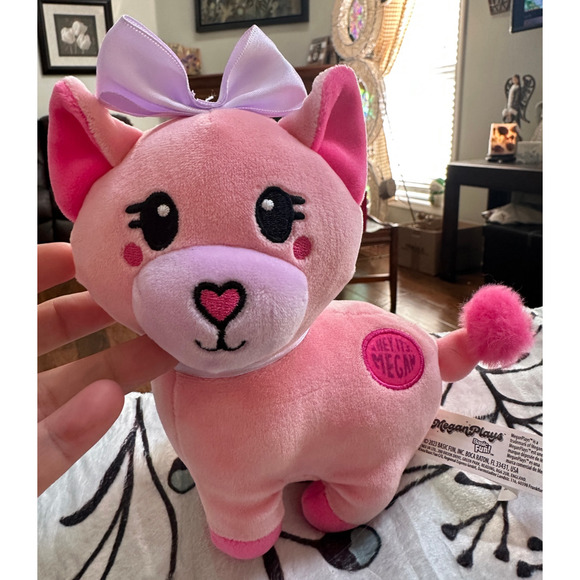 HEY ITS MEGAN Series 2 Plush Toy Pink Cat Discontinued Plushie Claires Exclusive - Picture 9 of 12